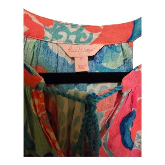 LILLY PULITZER Roxi Dress Coral Reef Print - Size XS - Picture 5 of 8